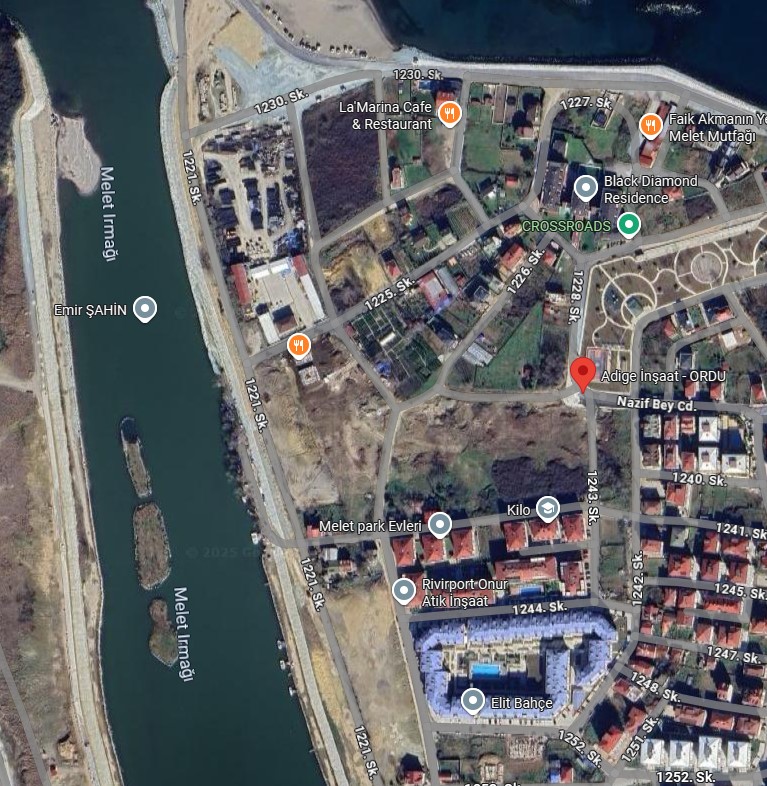 adige inşaar ordu harita