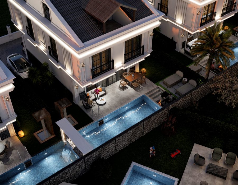 Altay Konakları - Akşam Görüntüsü